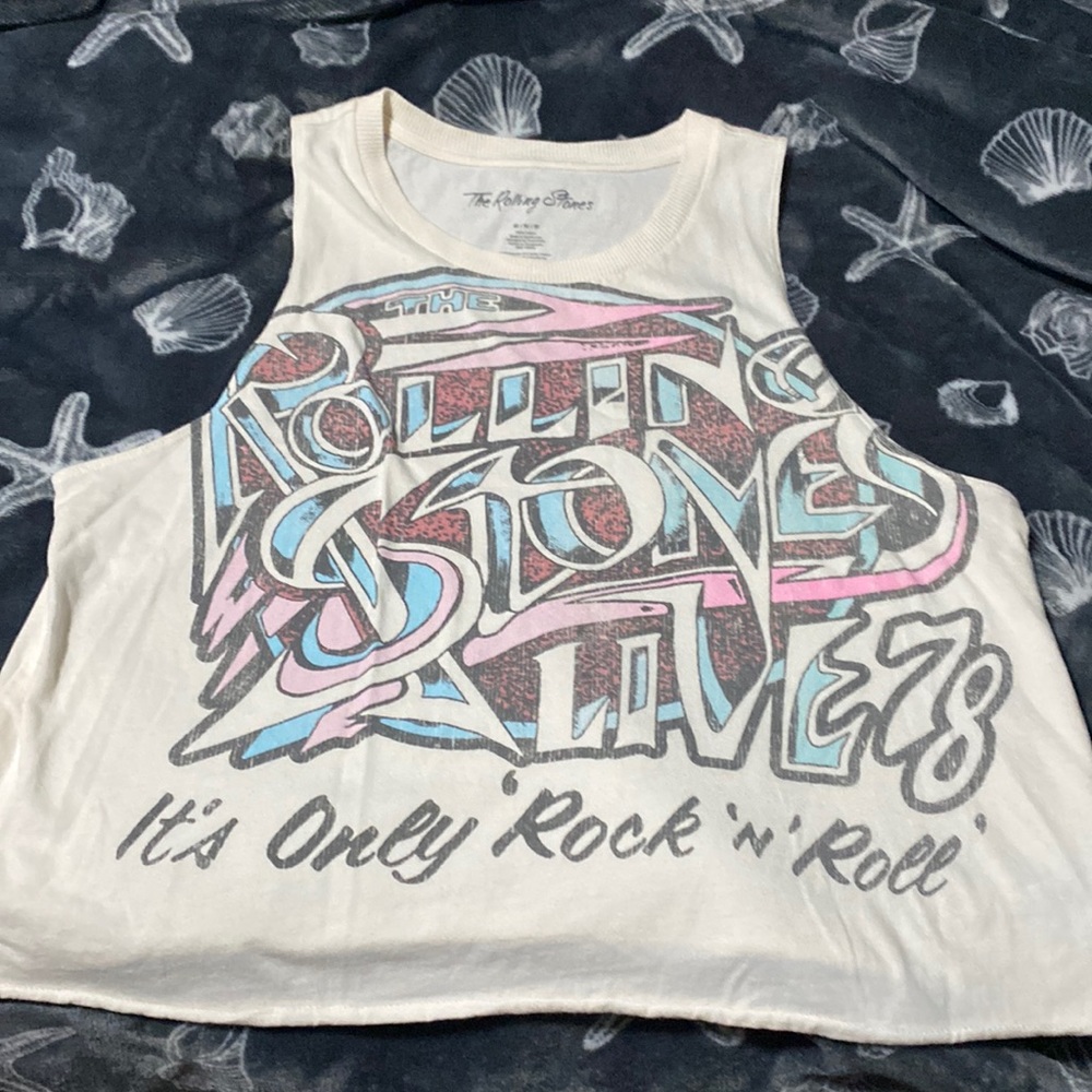 Rolling Stones Crop Tank